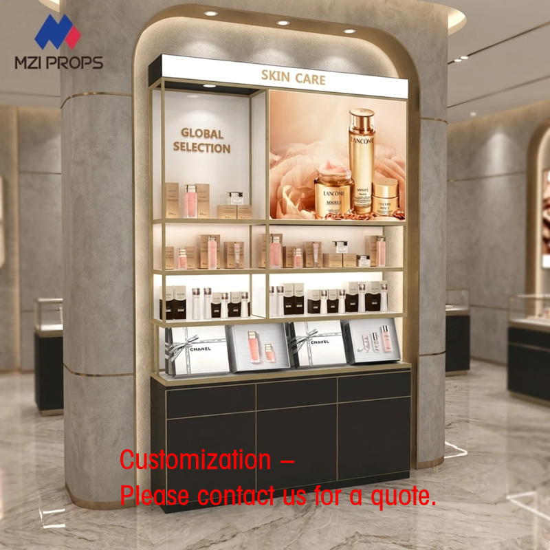 custom.Custom Cosmetic Display - Luxury Skincare Shop review and price