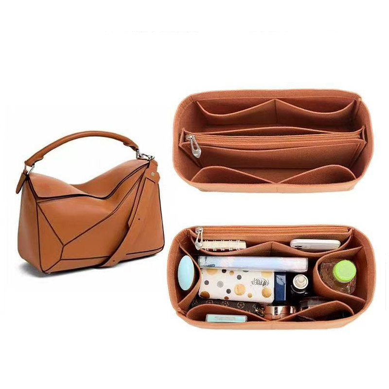 Women Felt Insert Bag Purse Or - Luxury Skincare And Makeup Brands review and price