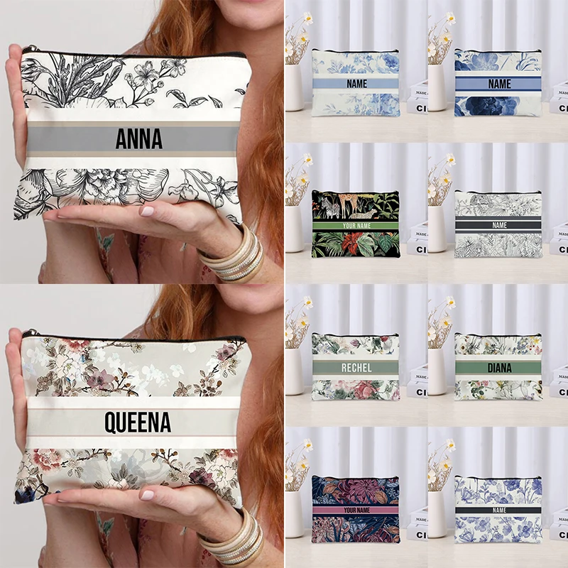Custom Name Vintage Makeup Bag - Luxury Skincare And Makeup Brands review and price