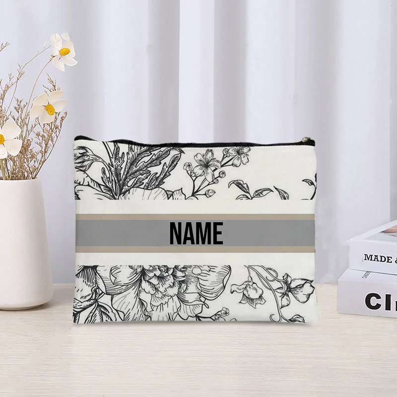 Custom Name Vintage Makeup Bag - Luxury Skincare And Makeup Brands review and price